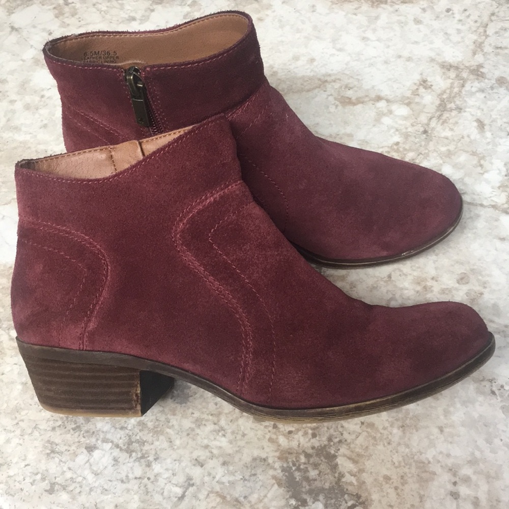 Lucky Brand suede booties